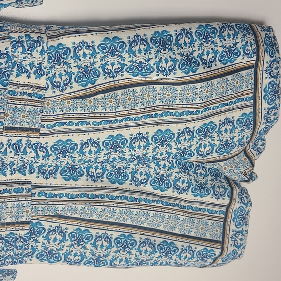 Farm Rio Blue Floral Romper for Anthropologie - Picture 8 of 10